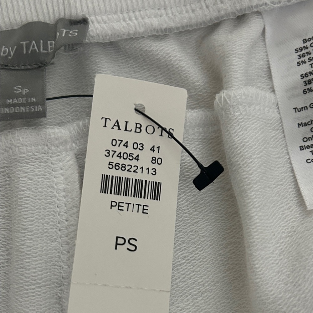 Talbots White Jogger Capri Pants/NWT - Picture 7 of 7